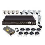 8 kanálový dvr + 8 kamer indoor outdoor zaruka 24m