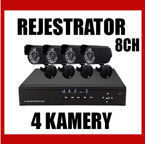 8-kanálový rekordér + 4 kamera den/noc
