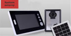 Bezdrátový videotelefon + 2 obrazovky 7 "+ fotovoltaika