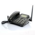 Cerný stacionární telefonu na sim kartu gsm
