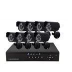 Nový rekordér H.264 + 8 KAMER DEN / NOC CCTV 