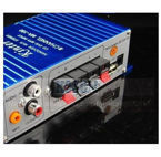 NIEBIESKI NOWY WZMACNIACZ STEREO CYFROWY AUDIO MP3