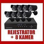 NOWY REJESTRATOR H.264+ 8 KAMER DZIEŃ/ NOC CCTV GW