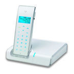 WHITE WIRELESS PHONE Futuristic